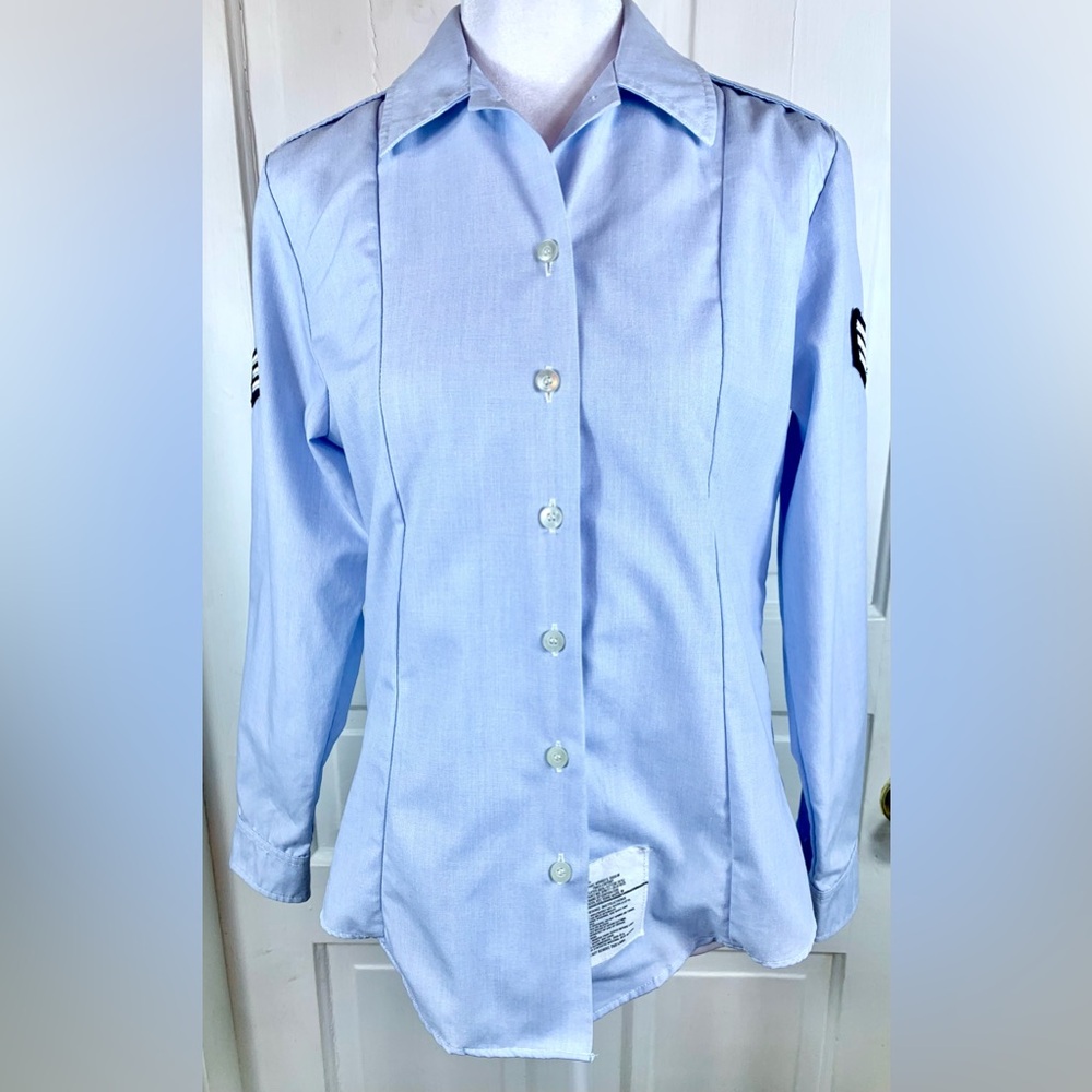DSCP US Air Force Women’s Dress Blue Tuck-in Long-sleeved Shirt
